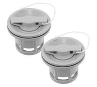 BESTonZON 2 Sets Inflatable Boat Air Valve Replacement Light Grey for Kayak Dinghy PVC Rapid Inflation Deflation Canoe Accessories Portable Travel
