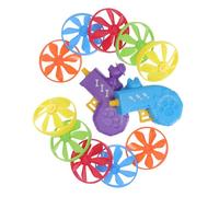 BESTonZON 2 Sets Interactive Cat Fetch Plastic Flying Saucer Chase for Indoor Outdoor Play Training Exercise for Cats Random Color