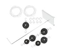 BESTonZON 2 Sets Pulley Experiment Kit with Reinforced Metal Bracket for Middle School Physics Teaching Fixed and Moving Pulley System for Mechanical Study and Collaborative Science Projects