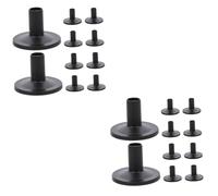 BESTonZON 20 Pcs Cymbal Holder Flanged Cymbal Sleeves Drum Percussion Parts Cymbal Sleeve Replacement Cymbal Stand Felts Cymbal Sleeves Replacement Cymbal Supplies Black Plastic