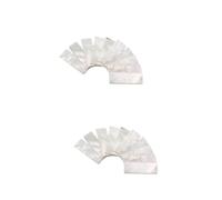 BESTonZON 20 Pcs Guitar Fingerboard Inlays Dot Sticker Guitar Fretboard Decals Fret Marker Decals Pearl Fretboard Markers Fretboard Inlay Material Shell Inlay Guitar Bass Fret Parts White