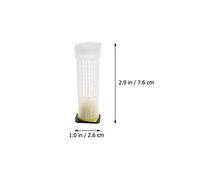 BESTonZON 20 Pcs Plastic Beekeeping Queen Roller Cages Bee Cage Holder Tool for Breeding and Transport Essential Equipment for Beginners and Professionals