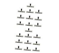 BESTonZON 20 Pcs Potentiometer 50k Fader Potentiometer Electronic Potentiometer Linear Slide Potentiometer Slide Potentiometer Guitar Slide Pot Potentiometer Resistor Set Earth Tones