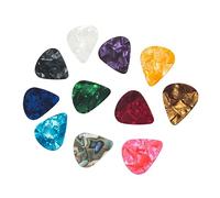 BESTonZON 20-piece Assorted Heart Shape Guitar Picks Set 0.46/0.71/0.96mm Thickness Colorful Plectrums for Acoustic Electric Guitar Ukulele Banjo