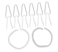 BESTonZON 20 Pieces Doll Eyelash Strips 0.4x20cm Black and Brown Diy Craft Doll Eyelashes Safety Lashes and Crocheting Toy Eyes Accessories