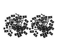 BESTonZON 20 Sets Guitar String Retainer Mounting Screw for Professional Guitar Metal Guitar String Retainer Guitar Strings Tension Retainer Headstock String Rods Electric Guitar Part
