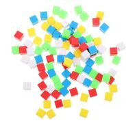 BESTonZON 200 Pcs Blocks Educational Geometry Teaching Supplies for Primary Math Developing for Counting and Sensory Play Safe High Grade Plastic