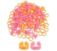 BESTonZON 200pcs Poultry Identification Band: Numbered Birds Leg Rings for Pigeons Quail Small Birds - Lightweight for Breeding Tracking Racing