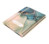 BESTonZON 2024 English Monthly Planner Notebook A5 Spiral Notepad Divider Pages Academic Planner for Students and Office Personal Monthly Planning