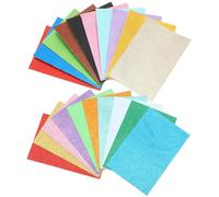 BESTonZON 20Pcs A4 Self-Adhesive Gold Glitter Sponge Paper Sheets, Colorful Non-Shedding Craft Foam for DIY Art Projects, Scrapbooking, and Handmade Decorations