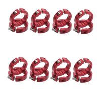 BESTonZON 20pcs Alloy Bike Grip Clamping Rings Non-Slip Locking Handlebar Clamp Bands for Mountain and Road Bikes Shock-Absorbing Handle Locking Clips for Secure Grip and Vibration Reduction