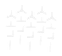 BESTonZON 20pcs Aquarium Air Pump Accessories Kit with I, T, L, Y Connectors 5pcs Each White Airline Tubing Connector Set for Fish Tank Oxygen Hose Joint and Aquarium Supplies