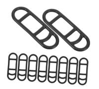 BESTonZON 20Pcs Bike Flashlights Straps Lightweight Silicone Cycling Light Fixing Bands for Bicycle Front and Rear LED Lights Easy Installation