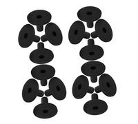 BESTonZON 20pcs Black Plastic Cymbal Stand Sleeves Fit Drum Hardware Protection Portable Cymbal Holder Flange Sleeves Replacement Parts for Drum Kits