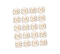 BESTonZON 20Pcs Brass and Silicone Earring Backs Safety Stoppers Comfortable Ear Pins Replacement for Earrings Golden Color Accessories