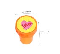 BESTonZON 20pcs Heart Stampers for Self Inking Reward Stamps with Adorable Cartoon Designs Portable Assorted Color Stamps for Crafts Party Favors Scrapbooking Classroom Motivation and Game