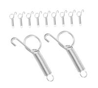 BESTonZON 20pcs Metal Spring Clip Hook Lock Latch for Pet Cage Door Fixing Rabbit Wire Enclosure Spring Latch for Large Bird Cage
