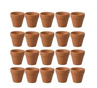 BESTonZON 20PCS Mini Clay Pots, 1.2'' Plant Pots Terracotta, Small Clay Plant Pots Mini Terracotta Flower Pots, Cactus Flower Pots Succulent Nursery Pots, Great for Plants,Crafts,Wedding Favor