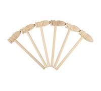 BESTonZON 20pcs Mini Wooden Mallets Educational Hammers for S Hand-eye Coordination Development Interactive Small Wood Hammer for Cracking Eggs and Play
