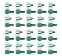 BESTonZON 20pcs Parrot Drinking Bottle Automatic Bird Water Feeder Plastic Water Dish Small Size for Parrots Budgies and Small Birds