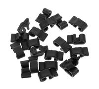 BESTonZON 20pcs Pet Cage Clips Plastic Buckle Wire Crate Door Latch Locks for Rabbit Cat Bird Fence Fixing Reinforced Snap Connectors Easy Install Security