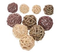 BESTonZON 20pcs Pet Teething Enrichment for Hamsters Chew for Rats Willow Balls for Rabbits Hamster Teething Pet Rat Chew Balls for Rabbits Gerbil Grass