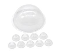 BESTonZON 20pcs PVC Small Cloche Dome Dome Cloche Display for Empty Snow Globes to Fill, DIY Friendly Half Sphere Circles for Crafts, Versatile Use in Creating Miniature Landscapes