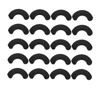 BESTonZON 20Pcs Shockproof Replacement Dumbbell Holders Durable Fitness Tools for Floor Protection Useful Workout Equipment Black Exercise Pads