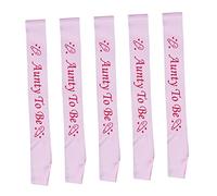 BESTonZON 20pcs Shower Sashes Birthday Etiquette Bands Cloth Sash for Party Decoration for Birthday Shower Etiquette Belt Supplies