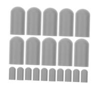 BESTonZON 20pcs Silicone Drumstick Tips Drum Practice Accessories Noise Reduction Protective Caps for On-the-go Drumming
