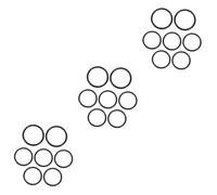 BESTonZON 21pcs Singing Bowl Rubber Ring Mat for Crystal Bowl Buddhist Ritual Instruments Cushion for Home Use