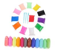 BESTonZON 24 Packs Bright Color Polymer Clay for DIY Craft Projects Soft and Supple Modeling Dough for Sculpting and Ornament Making Craft Kits for Boys and Creative Play