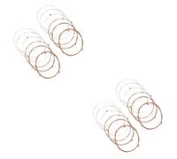 BESTonZON 24 Pcs Acoustic Guitar Strings Musical Accessory Part Guitar Parts Bass Guitars Folk Guitar Supply Guitar Instruments Supplies Folk Guitar Accessories Guitar Supplies Metal