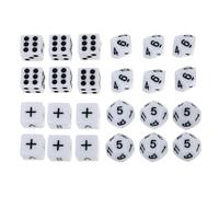 BESTonZON 24PCS Educational Mathematics Dice for Learning and Classroom Games Safe Rounded Corner Dice for Math Teaching and Counting Practice