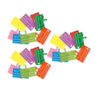 BESTonZON 24pcs Finger Guided Reading Strips for Color Handwriting Spacers and Dyslexia Tools Finger Spacer Bookmarks for Letter and Word Spacing School Reading Aid Supplies