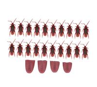 BESTonZON 24pcs Halloween Prank Props Set with Realistic Fake Tongues and Cockroaches Scary Magician Trick Accessories for Party Fun and Frightening Moments