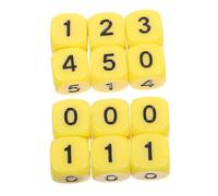 BESTonZON 24pcs Math Numbers Dice for Interactive Arithmetic Learning Game Accessories Classroom Supplies Enhance Teamwork and Logical Thinking at Home
