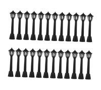 BESTonZON 24pcs Miniature Street Light Models for Home Decor Detailed Simulation Lamp Posts with Lampshades Artisan Craftsmanship for Bookshelf Display and DIY Micro Landscape Ambient