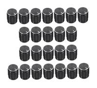 BESTonZON 24pcs Potentiometer Knob Caps for Volume Control Linear Taper Rotary Design Rotation Angle Fits Insert Shaft Potentiometer for Scenarios