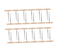 BESTonZON 24pcs Violin Peg Hole Wooden Handle Tool for Violin Neck Peg Hole Repair and Alignment Taper