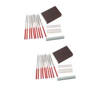 BESTonZON 28 Pcs Guitar Grinding Tool Fingerboard Protector Guitar Fret Crowning File Tool Guitar Sanding Block Guitar Fret Wire Guitar Care Tool Guitar Bass Luthier Tools Fingerboard Tool