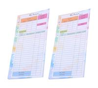 BESTonZON 28 Sheets Planner Refillable Paper Budget Binder Inserts 6.77x3.54x0.02in Multifunctional Prevent Ink Bleed 6-hole Punched Stylish Paper for Occasions Travel