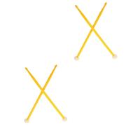 BESTonZON 2pairs Felt Drumstick Double-end Drum Sticks for Jazz Percussion Lightweight Portable Nylon Musical Drumsticks Practical Drum Stick Accessories for Playing