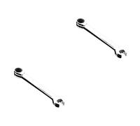 BESTonZON 2pcs 10mm Ratchet Wrench Spanner Set Dual Head Wide Jaw Universal Wrench Tool