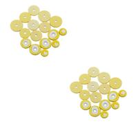 BESTonZON 2pcs 16 1 16 in 1 Flute Pad Set Replacement Parts for Woodwind Accessories Open Hole Pad Kit Flute Repair Tool 10.7mm 15.2mm 18.1mm 18mm 17.9mm