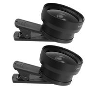 BESTonZON 2pcs 2 1 Smartphone Macro Lens Kit Wide Angle Phone Camera Lens Metal Optical for Clear Images on The Go