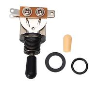 BESTonZON 2pcs 3-level Sound Pick-up Switch for -style Guitar Button Sound Pickup Black Switch for Guitar Knobs Preamp Use