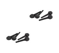 BESTonZON 2pcs 4-piece Natural Ebony Cello Tuning Pegs High Density Wood Non-perforated Cello Accessories for Violin