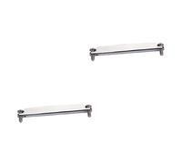 BESTonZON 2pcs Acoustic Guitar Bridge Saddle Metal Replacement Parts Gl227 Bass Guitar Enhancer High Clarity