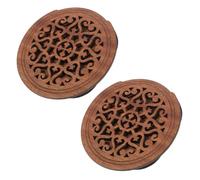 BESTonZON 2pcs Acoustic Guitar Covers: Mute Sound Hole Cover Feedback Reducer for Night Practice Mute Acoustic Guitar 41 inch Dark Brown